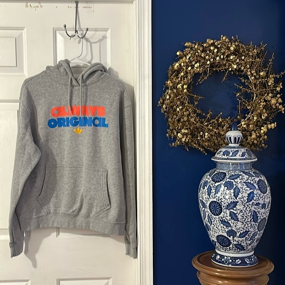 Women’s Gray Adidas Fleece Lined Always Original Hoodie Size Medium - Picture 1 of 8